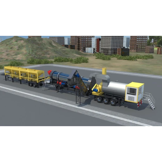 移動式瀝青拌合站生產(chǎn)山推移動瀝青攪拌站型號