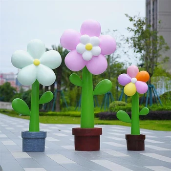 仿真郁金香雕塑大型玻璃鋼花朵雕塑制作