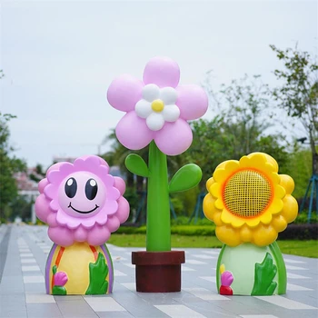 仿真花束雕塑仿真荷花雕塑加工