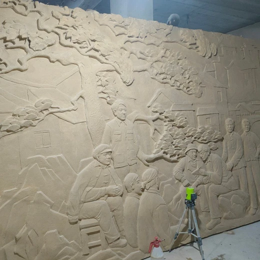 玻璃鋼動物浮雕,工藝精湛服務(wù)好,浮雕制作實(shí)拍現(xiàn)場圖