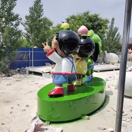 玻璃鋼卡通吉祥物雕塑網(wǎng)紅玩偶雕塑廠家