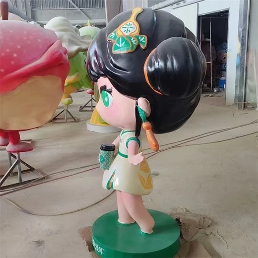 玻璃鋼卡通公仔雕塑可愛(ài)卡通公仔雕塑廠家