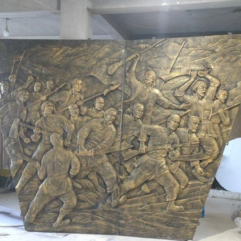 玻璃鋼彩繪浮雕,浮雕制作實(shí)拍現(xiàn)場(chǎng)圖