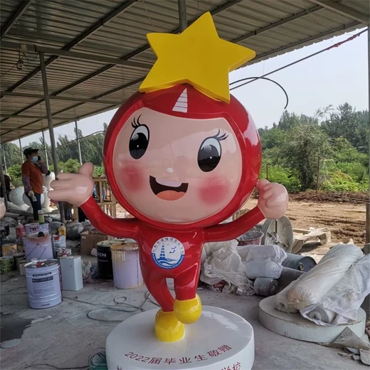 動漫人物雕塑玻璃鋼卡通公仔雕塑擺件