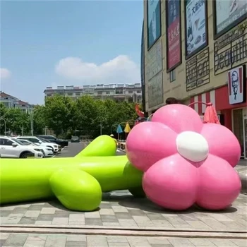 仿真郁金香雕塑大型玻璃鋼花朵雕塑制作