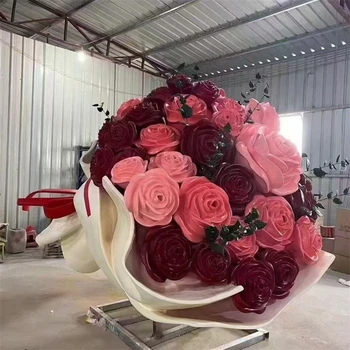 仿真花束雕塑仿真荷花雕塑加工