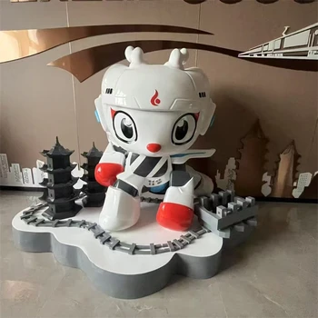 玻璃鋼雕塑網(wǎng)紅玩偶雕塑擺件