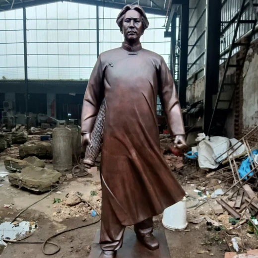 山東鑄銅人物雕塑,大型銅雕廠,銅雕人物案例實(shí)拍圖