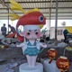 卡通公仔雕塑圖