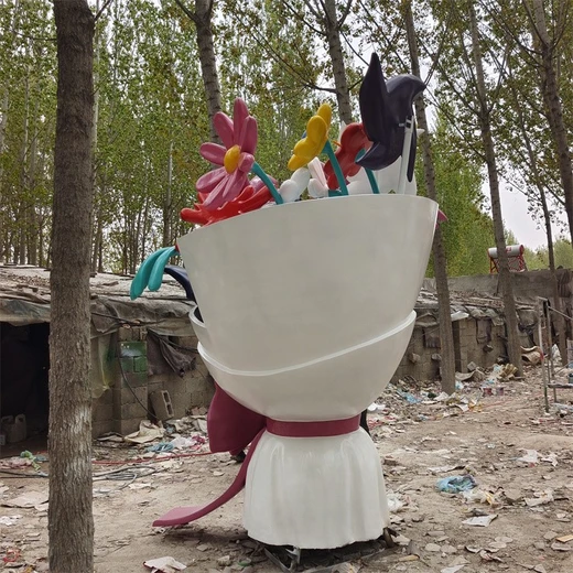 仿真牡丹花雕塑仿真花束雕塑廠家