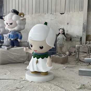 玻璃鋼雕塑卡通動物公仔雕塑擺件