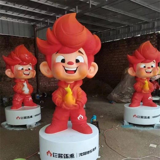 玻璃鋼卡通公仔雕塑卡通IP形象雕塑商場(chǎng)美陳擺件