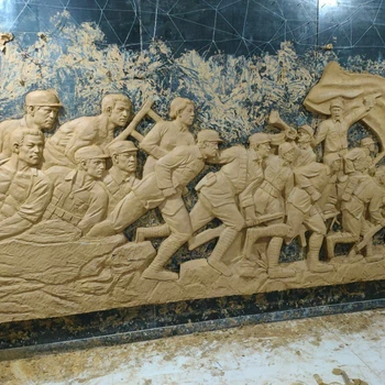 玻璃鋼彩繪浮雕,浮雕制作實(shí)拍現(xiàn)場(chǎng)圖