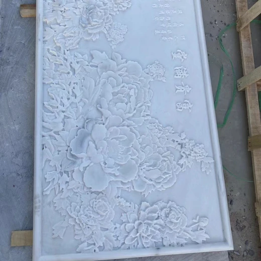 芝麻白石材浮雕,制作工期短