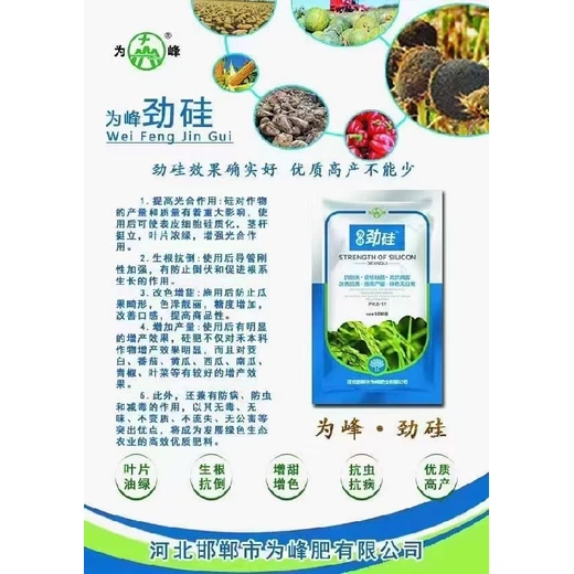 形成硅化細(xì)胞，增強(qiáng)抗病蟲能力為峰勁硅怎么代理