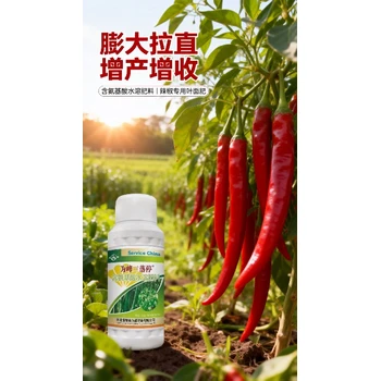 辣椒專用辣椒膨大拉長(zhǎng)素辣椒葉面肥排名,為峰肥業(yè)辣椒增產(chǎn)肥