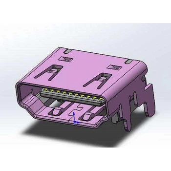 河南定制大步精密直立式高清座平板電腦連接器