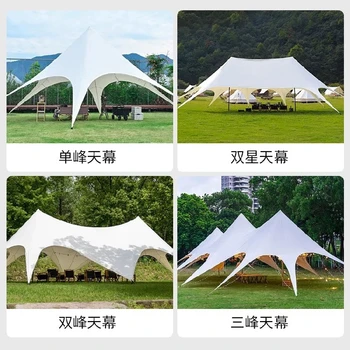 武漢露營尖頂民宿帳篷廠家定制,遮陽露營景區(qū)帳篷價格