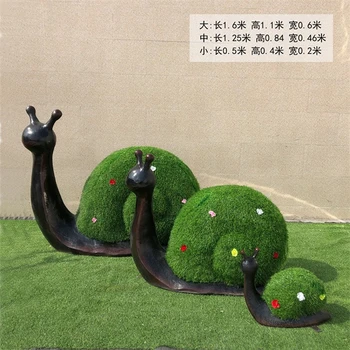 玻璃鋼動物雕塑廠家,曲陽縣玻璃鋼蝸牛雕塑定制