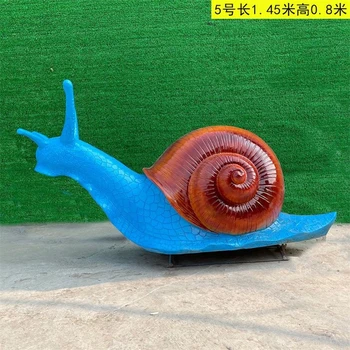 玻璃鋼動物雕塑廠家,河北玻璃鋼蝸牛雕塑圖片