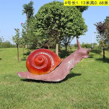動(dòng)物雕塑加工廠,庭院玻璃鋼蝸牛雕塑