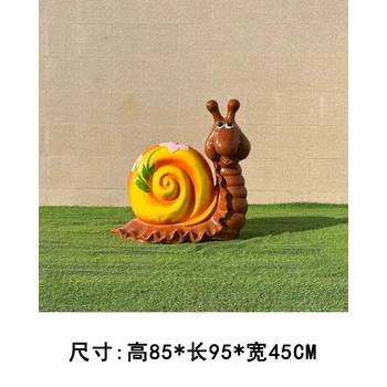 玻璃鋼動物雕塑廠家,曲陽縣玻璃鋼蝸牛雕塑定制