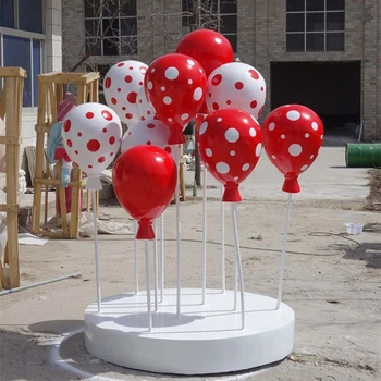 不銹鋼氣球雕塑廠家,不銹鋼雕塑氣球