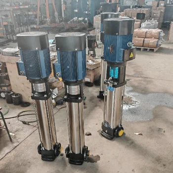 河南商丘鍋爐蒸汽余熱回收機(jī)高溫?zé)崴貌讳P鋼立式多級水泵
