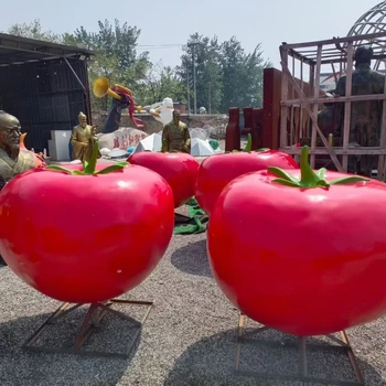 卡通草莓雕塑廠家,玻璃鋼雕塑生產(chǎn)廠家