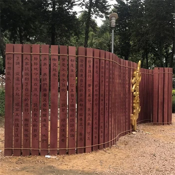 大型竹簡雕塑廠家,造型美觀大氣書香氣十足