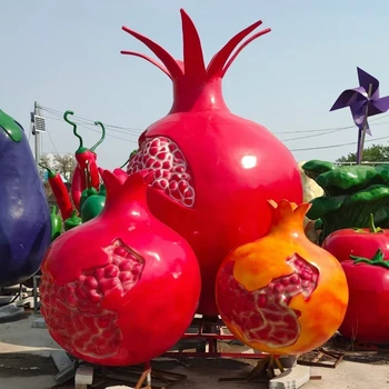 玻璃鋼草莓雕塑制作廠家,玻璃鋼雕塑生產(chǎn)廠家