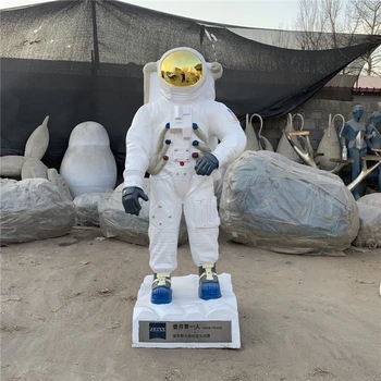玻璃鋼太空公仔雕塑卡通太空人雕塑景觀擺件