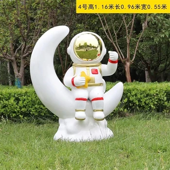玻璃鋼太空公仔雕塑卡通太空人雕塑景觀擺件