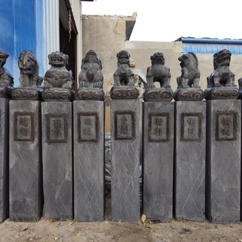 曲陽縣景區(qū)石雕拴馬樁現貨拴馬樁上面的圖案有哪些