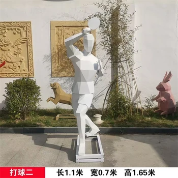 打籃球人物雕塑,不銹鋼雕塑廠家,制作工期短