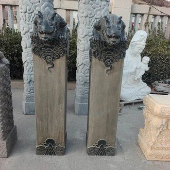 曲陽縣景區(qū)石雕拴馬樁現貨拴馬樁上面的圖案有哪些