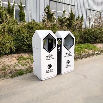 海南仿古戶外分類垃圾桶尺寸,戶外果皮箱廠家