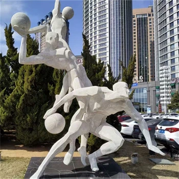 籃球人物雕塑圖片大全,校園體育人物雕塑,多種材質(zhì)可選