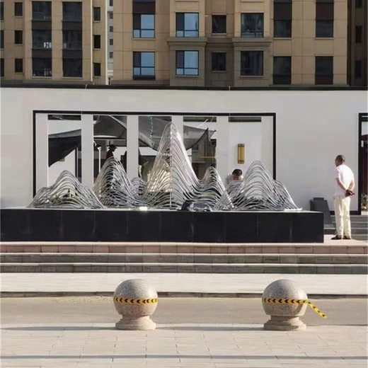 不銹鋼假山雕塑,金屬假山雕塑,可接急單