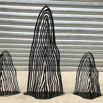 假山雕塑,大型不銹鋼假山雕塑定制,定制工期短