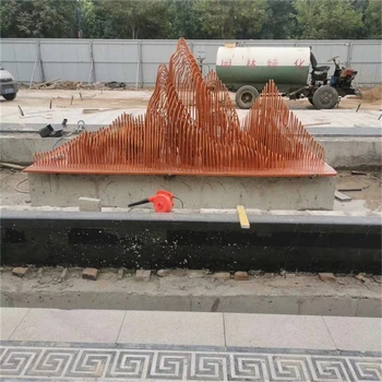 假山雕塑,大型不銹鋼假山雕塑案例,設(shè)計制作安裝一體化