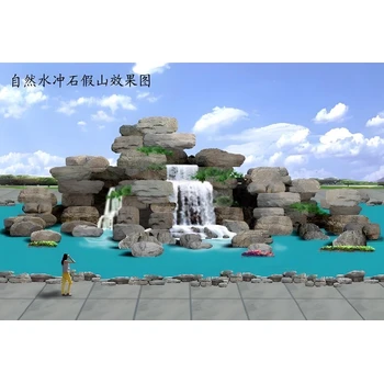 敖漢旗人造大型小區(qū)假山制作廠家-假山施工隊(duì)