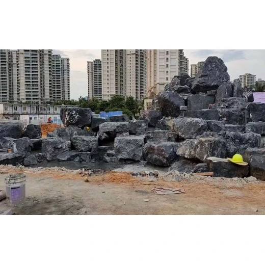 寶坻動(dòng)物園水泥大型塑石假山制作廠家-流水款耐腐蝕