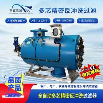 京鯊易濾全自動(dòng)礦用精密多芯反沖洗過(guò)濾站京鯊易濾過(guò)濾器