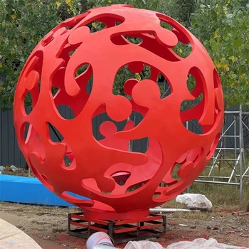 鏤空球雕塑,源頭工廠,不銹鋼景觀雕塑