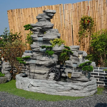 威海天然石人造小型庭院假山制作廠家-造型優(yōu)美上門安裝
