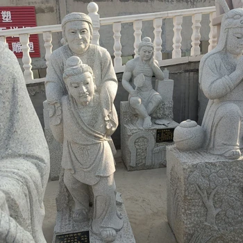 仿古石雕二十四孝雕塑加工廠,石雕二十四孝人物