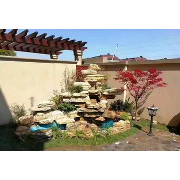 威海天然石人造小型庭院假山制作廠家-造型優(yōu)美上門安裝