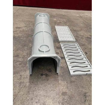 玻璃鋼U型排水溝小區(qū)市政排水渠復(fù)合樹(shù)脂排水槽現(xiàn)貨批發(fā)