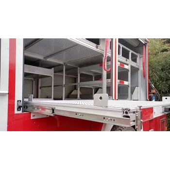 消防車泵平托,慶鈴消防車器材滑動托架